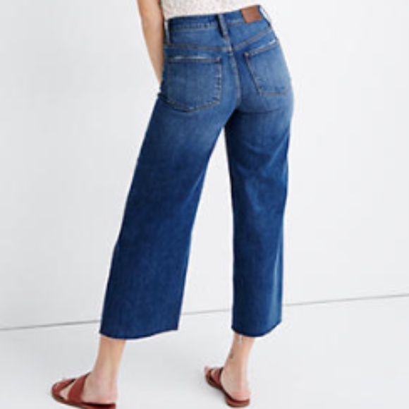 NWOT Madewell Wide Leg Crop Jeans-26 - Picture 2 of 6